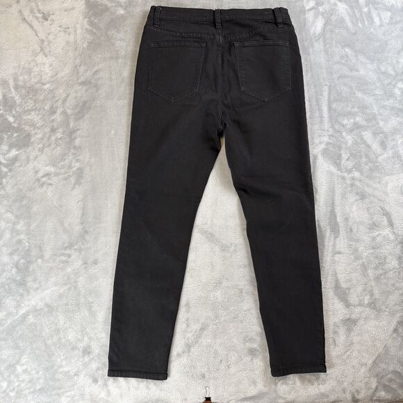 Free People Women's 28 Black Wash Stretch Denim Skinny Jeans Mid Rise - Picture 6 of 6